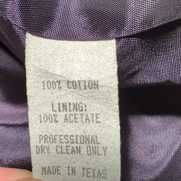 Vintage Western Jacket Womens Large Multicolor Pastel Southwestern Print Cropped - Picture 7 of 9